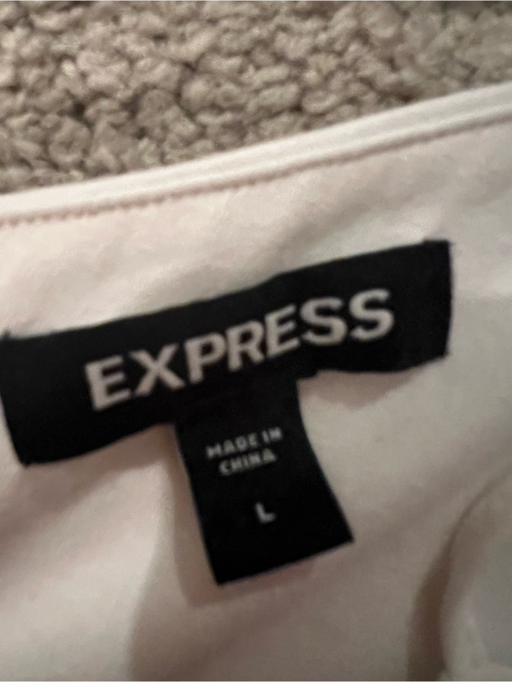 Express White Ruffle Peplum Cami - Picture 2 of 2